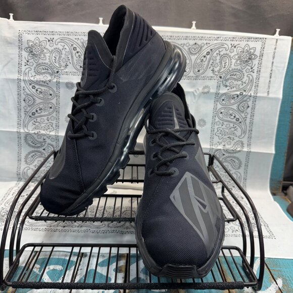 Nike Mens Air Max Flair SE AA4084-001 Black Running Shoes Sneakers Size 10.5 - Picture 2 of 10